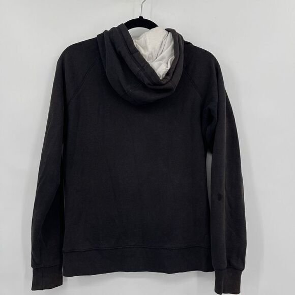 The North Face Black Raglan Sleeve Drawstring Avalon Pullover Hoodie Size S/P - Picture 6 of 7